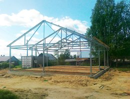 Магазин Продукты из сэндвич-панелей, построенная компанией Альянс - Магазин Продукты, п.Айкино , республика Коми